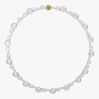 28.75 TCW  Lab Grown Diamond Two Tone Tennis necklace