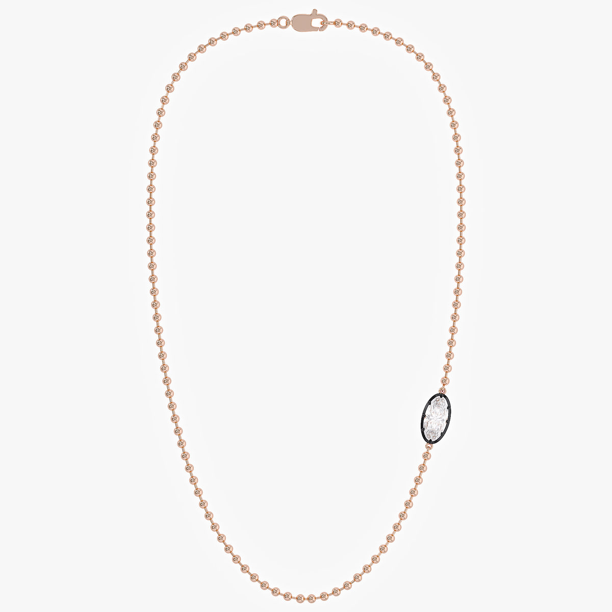 3.00 Carat Marquise Shape Lab Grown Diamond Solitaire Pendant Necklace