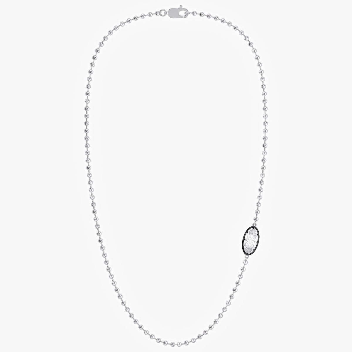 3.00 Carat Marquise Shape Lab Grown Diamond Solitaire Pendant Necklace