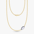 3.00 Carat Marquise Shape Lab Grown Diamond Solitaire Pendant Necklace