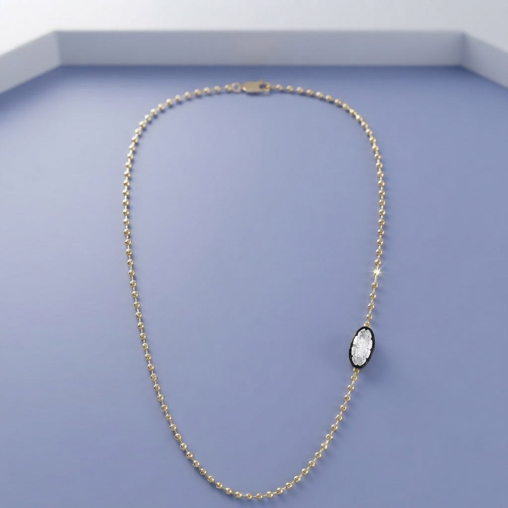 3.00 Carat Marquise Shape Lab Grown Diamond Solitaire Pendant Necklace