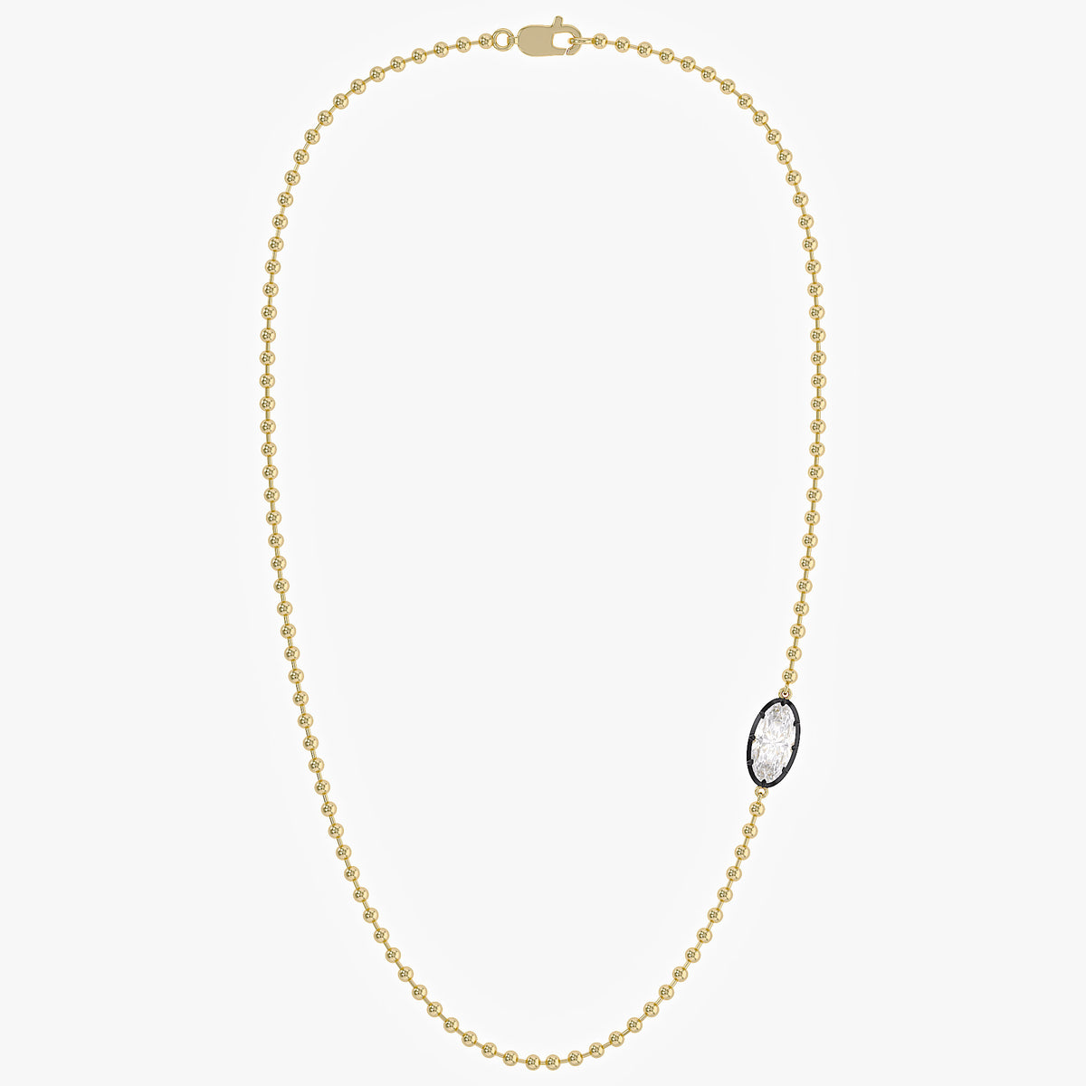3.00 Carat Marquise Shape Lab Grown Diamond Solitaire Pendant Necklace