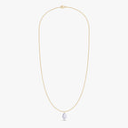 2.20 Carat Oval Cut Lab Grown Diamond Solitaire Pendant Necklace