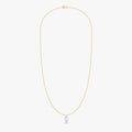 1.00 Carat Oval Cut Lab Grown Diamond Solitaire Pendant Necklace