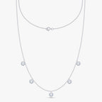 1.25 Carat Round Cut Lab Grown Diamond Five Stone Necklace