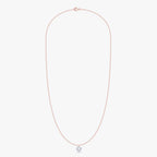 0.50 Carat Round Cut Lab Grown Diamond Solitaire Pendant Necklace