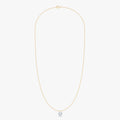 0.25 Carat Round Cut Lab Grown Diamond Solitaire Pendant Necklace