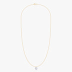 0.25 Carat Round Cut Lab Grown Diamond Solitaire Pendant Necklace