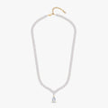 17.00 Carat Multishape Lab Grown Diamond 3-Row Tennis Necklace