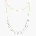 4.50 Carat Pear Shape Lab Grown Diamond Floating Necklace