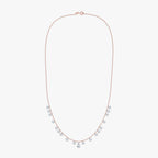 4.35 Carat Lab Grown Diamond Station Necklace