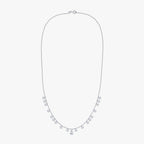 4.35 Carat Lab Grown Diamond Station Necklace