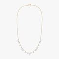 4.35 Carat Lab Grown Diamond Station Necklace
