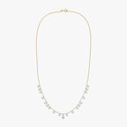 4.35 Carat Lab Grown Diamond Station Necklace