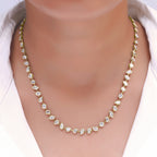 12.70 Carat MultiShape Lab Grown Diamond Tennis Necklace