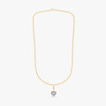 5.00 Carat Heart Shape Lab Grown Diamond Charm Pendant Necklace