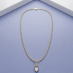5.00 Carat Heart Shape Lab Grown Diamond Charm Pendant Necklace