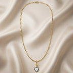 5.00 Carat Heart Shape Lab Grown Diamond Charm Pendant Necklace