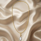 7.00 Carat Pear Shape Lab Grown Diamond Charm Pendant Necklace