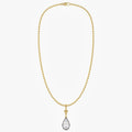 7.00 Carat Pear Shape Lab Grown Diamond Charm Pendant Necklace