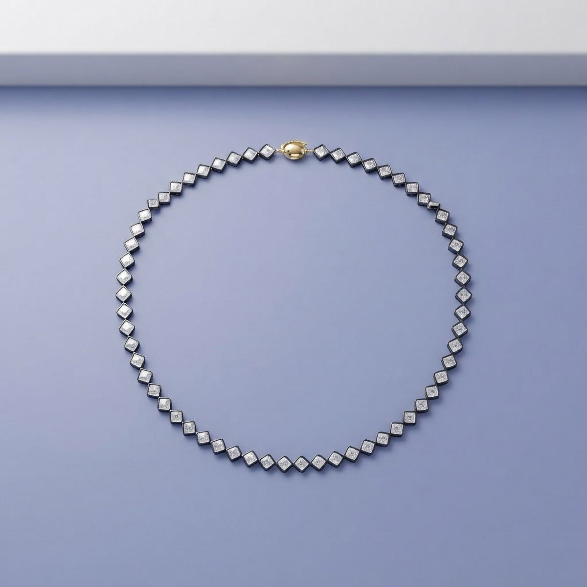 26.35 Carat Asscher Cut Lab Grown Diamond Tennis Necklace