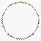 26.35 Carat Asscher Cut Lab Grown Diamond Tennis Necklace