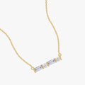 0.14 Carat Lab Grown Diamond Morse Code Pendant Necklace Jewelry Alphabet Letter "C"
