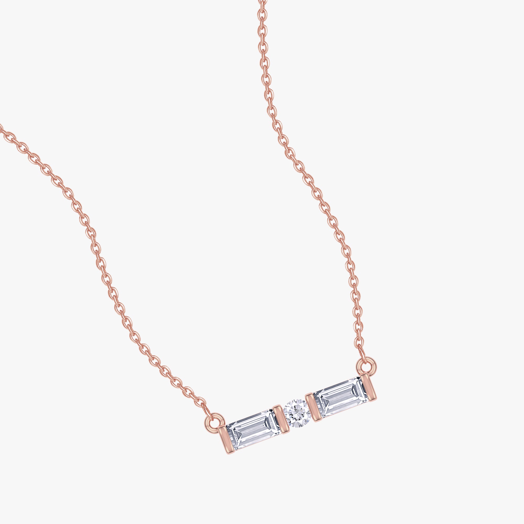 0.12 Carat Lab Grown Diamond  Morse Code Pendant Necklace Alphabet Letter "K"