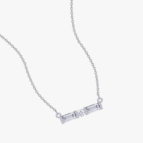 0.12 Carat Lab Grown Diamond  Morse Code Pendant Necklace Alphabet Letter "K"