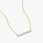 0.17 Carat Lab Grown Diamond Four Stone Morse Code Pendant Necklace Alphabet Letter "Y"