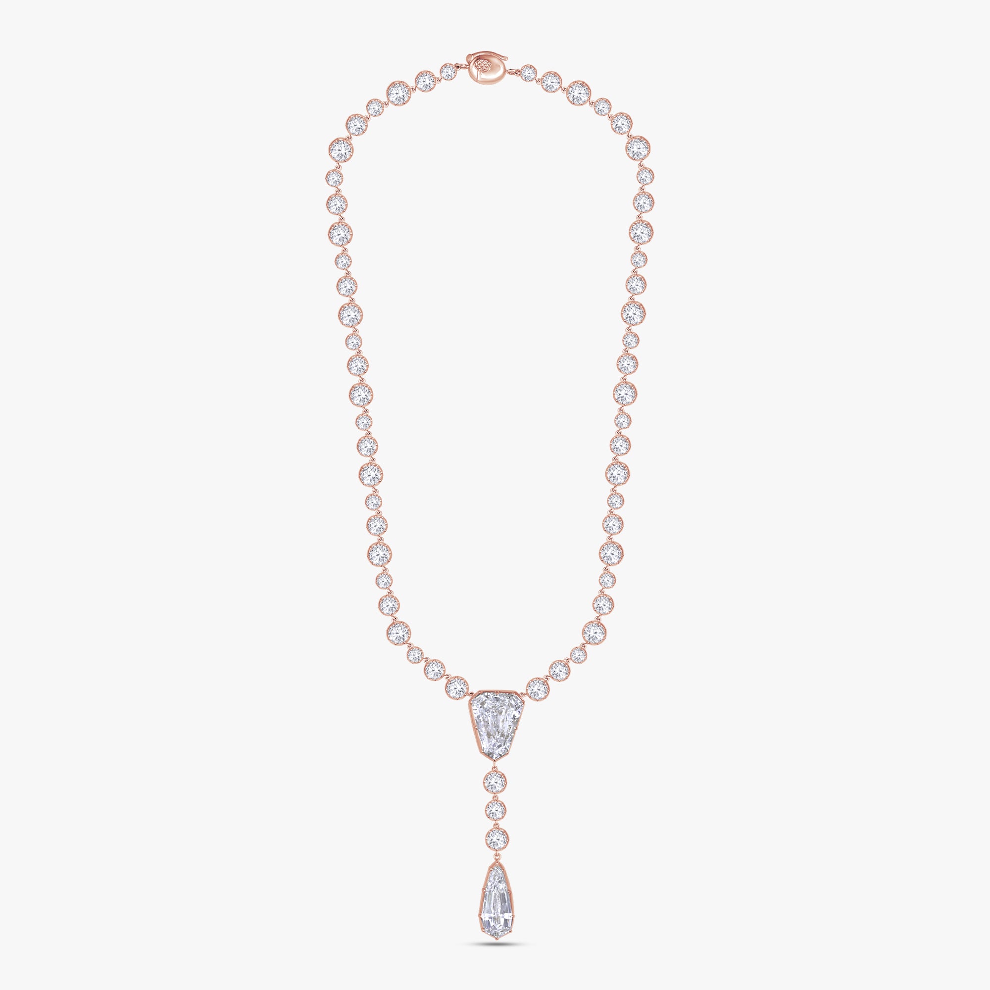 35.26 Carat Lab Grown Diamond Collar Necklace Jewelry