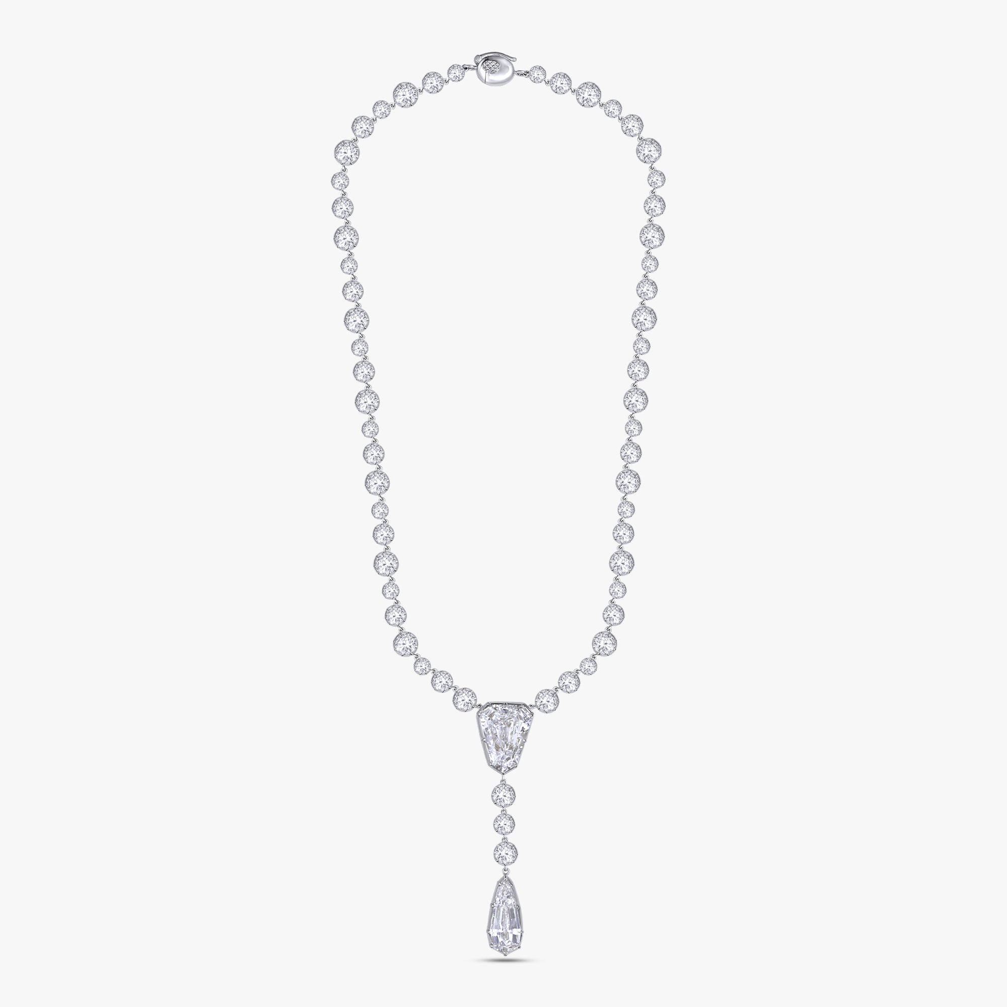 35.26 Carat Lab Grown Diamond Collar Necklace Jewelry