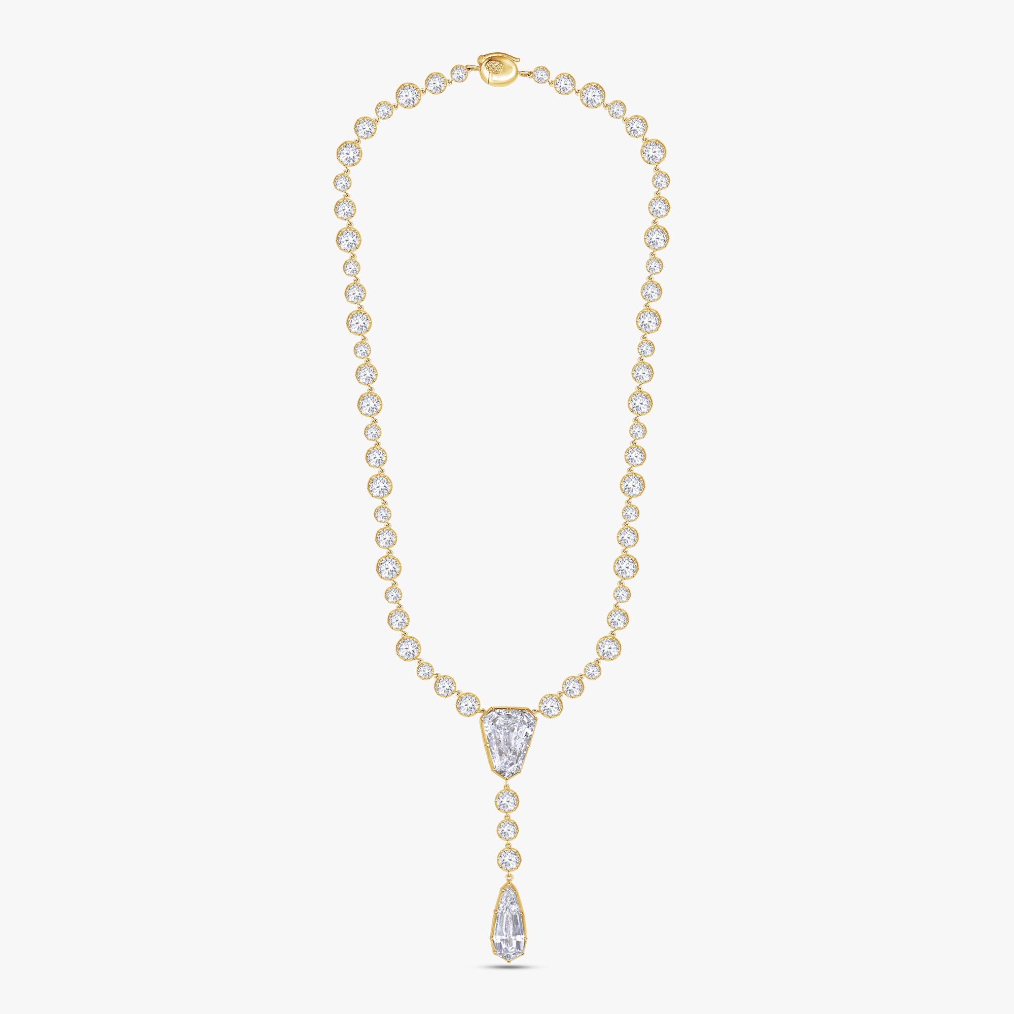 35.26 Carat Lab Grown Diamond Collar Necklace Jewelry