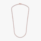 15.35 CTW Baguette and Round Cut Lab Grown Diamond Tennis Necklace