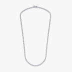 15.35 CTW Baguette and Round Cut Lab Grown Diamond Tennis Necklace