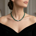 13.23 TCW  Multishape Lab Grown Diamond Tennis Necklace