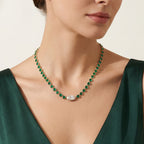 13.23 TCW  Multishape Lab Grown Diamond Tennis Necklace