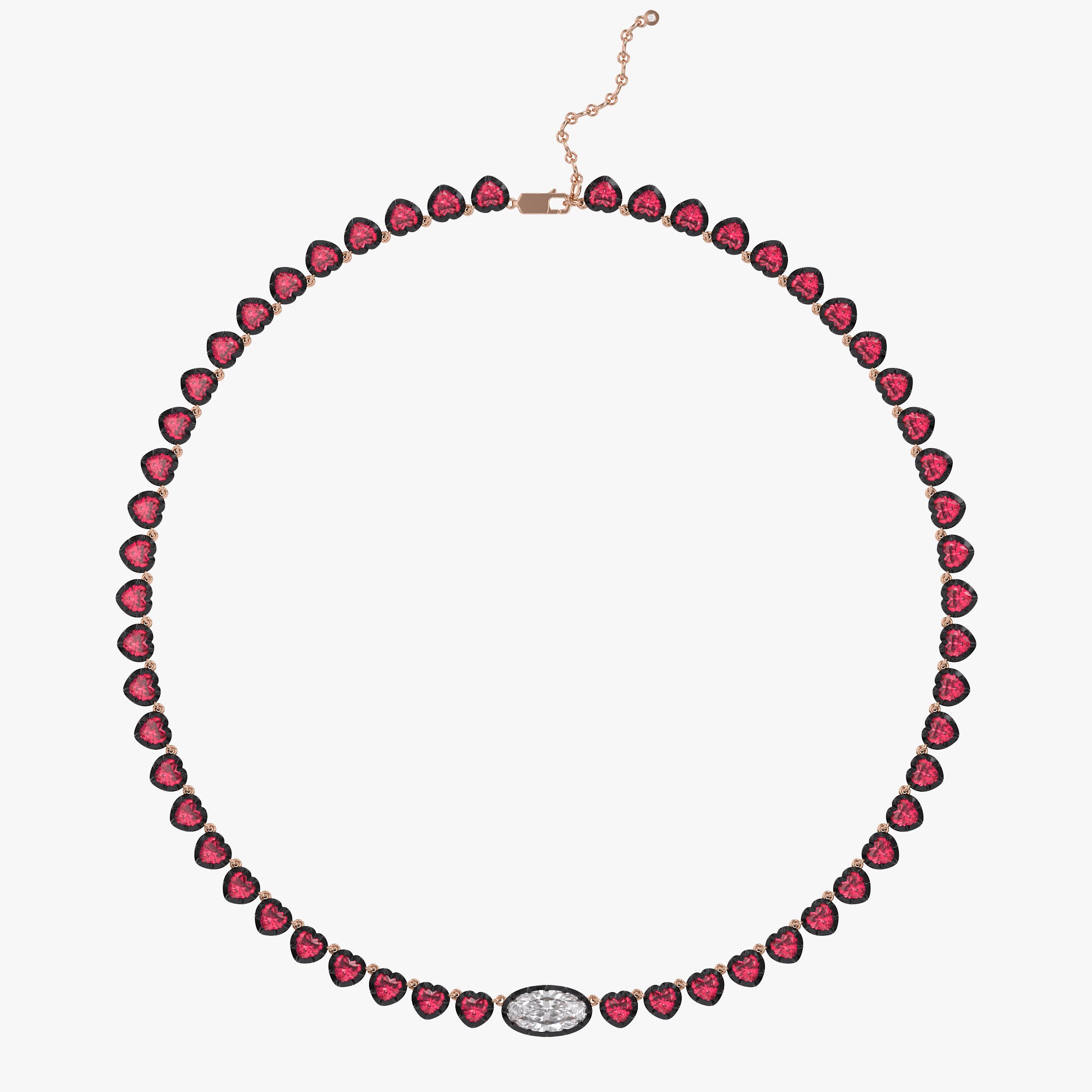 15.90 Carat Multishape Lab Grown Diamond Tennis Necklace