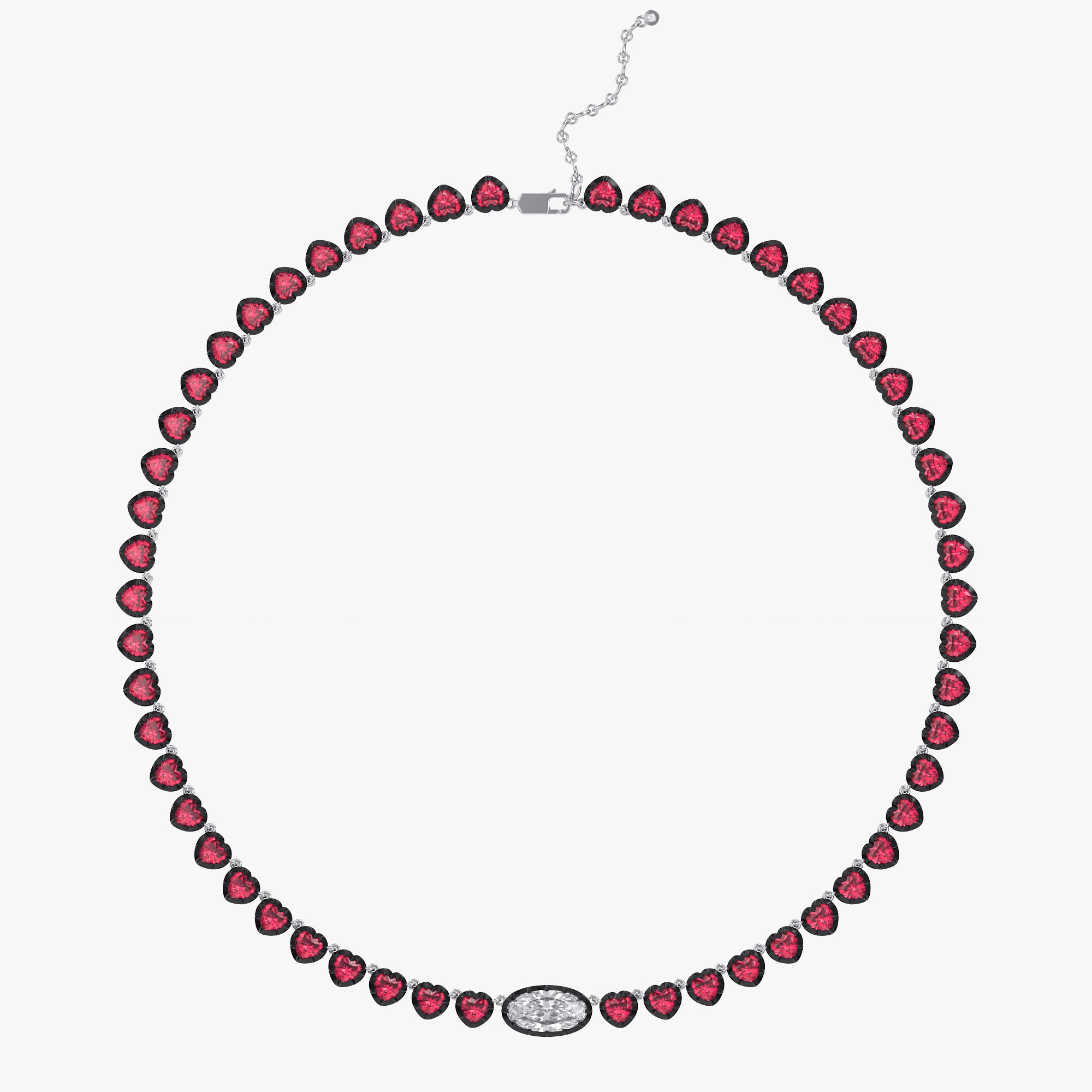 15.90 Carat Multishape Lab Grown Diamond Tennis Necklace