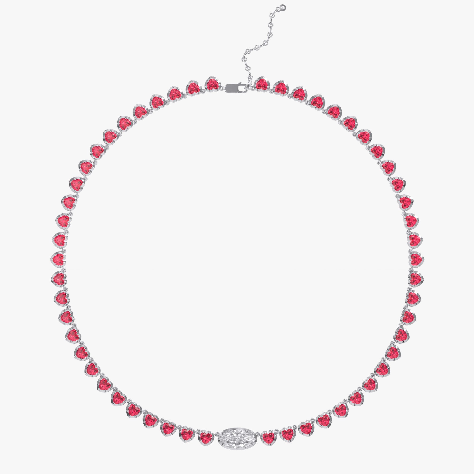15.90 Carat Multishape Lab Grown Diamond Tennis Necklace