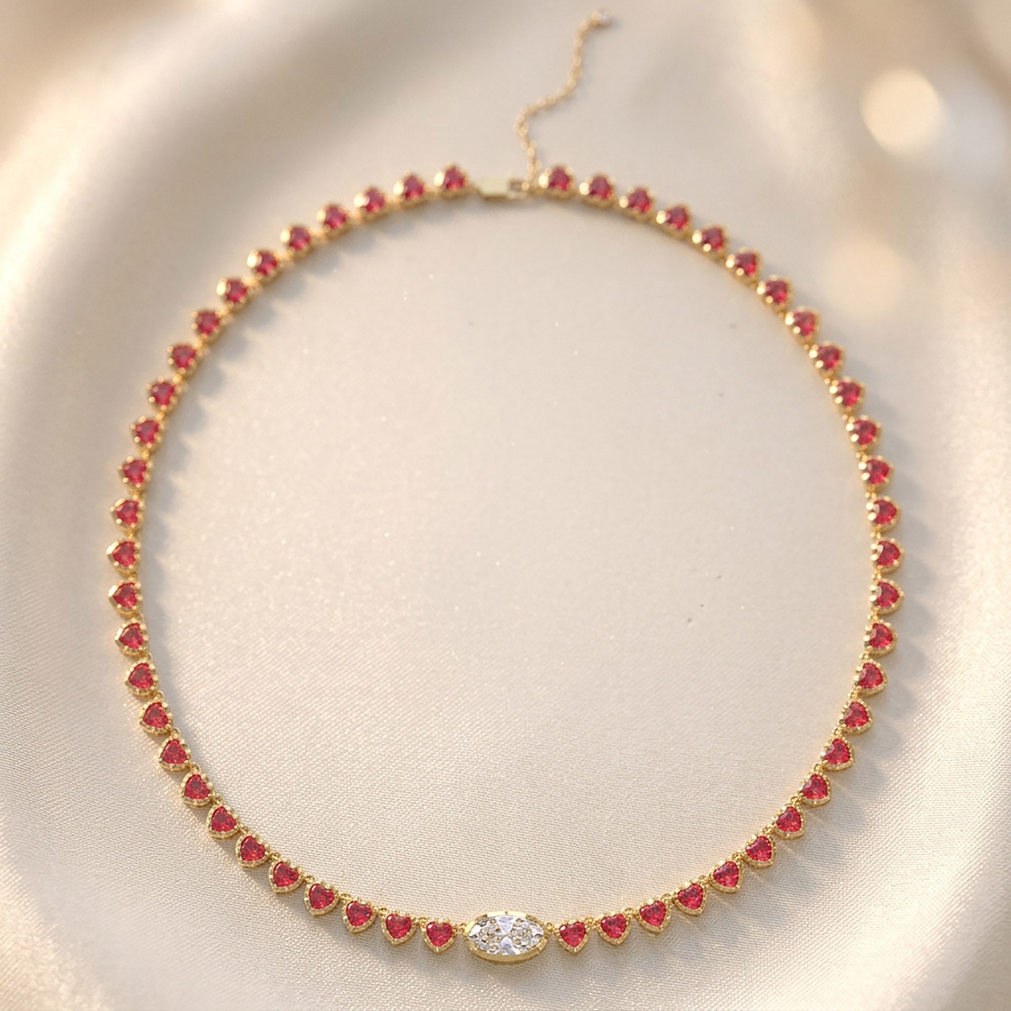 15.90 Carat Multishape Lab Grown Diamond Tennis Necklace