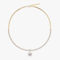 6.80 Carat Lab Grown Diamond Collar Necklace Jewelry