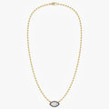 3.20 Carat Marquise and Round Cut Lab Grown Diamond Collar Necklace Jewelry