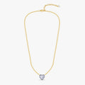 3.10 Carat Heart and Round Cut Lab Grown Diamond Collar Necklace Jewelry