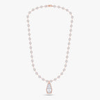 14.29 CTW Fancy Lab Grown Diamond Cluster Necklace