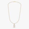 14.29 CTW Fancy Lab Grown Diamond Cluster Necklace
