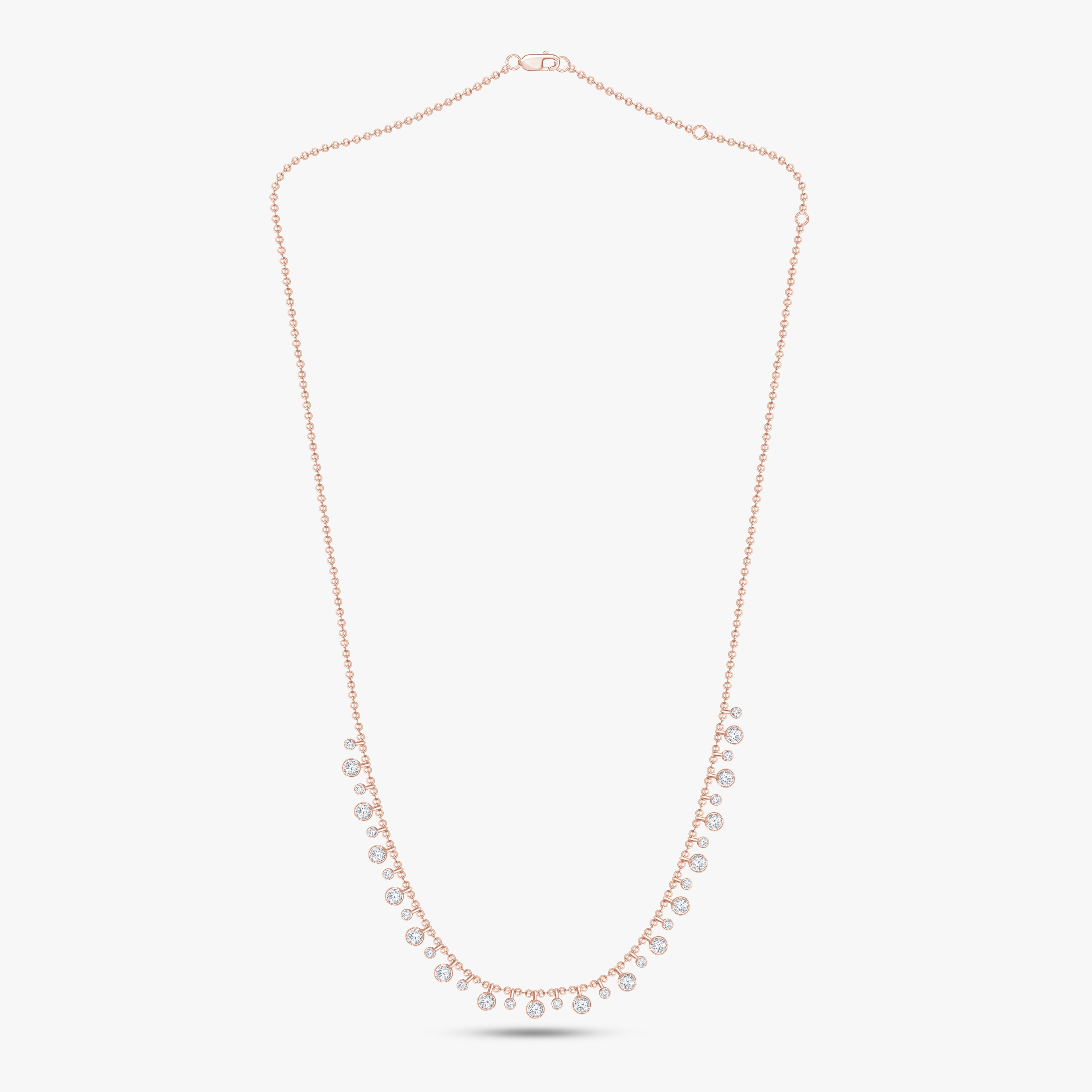 1.30 CTW Lab Grown Diamond Round Prong Set Necklace