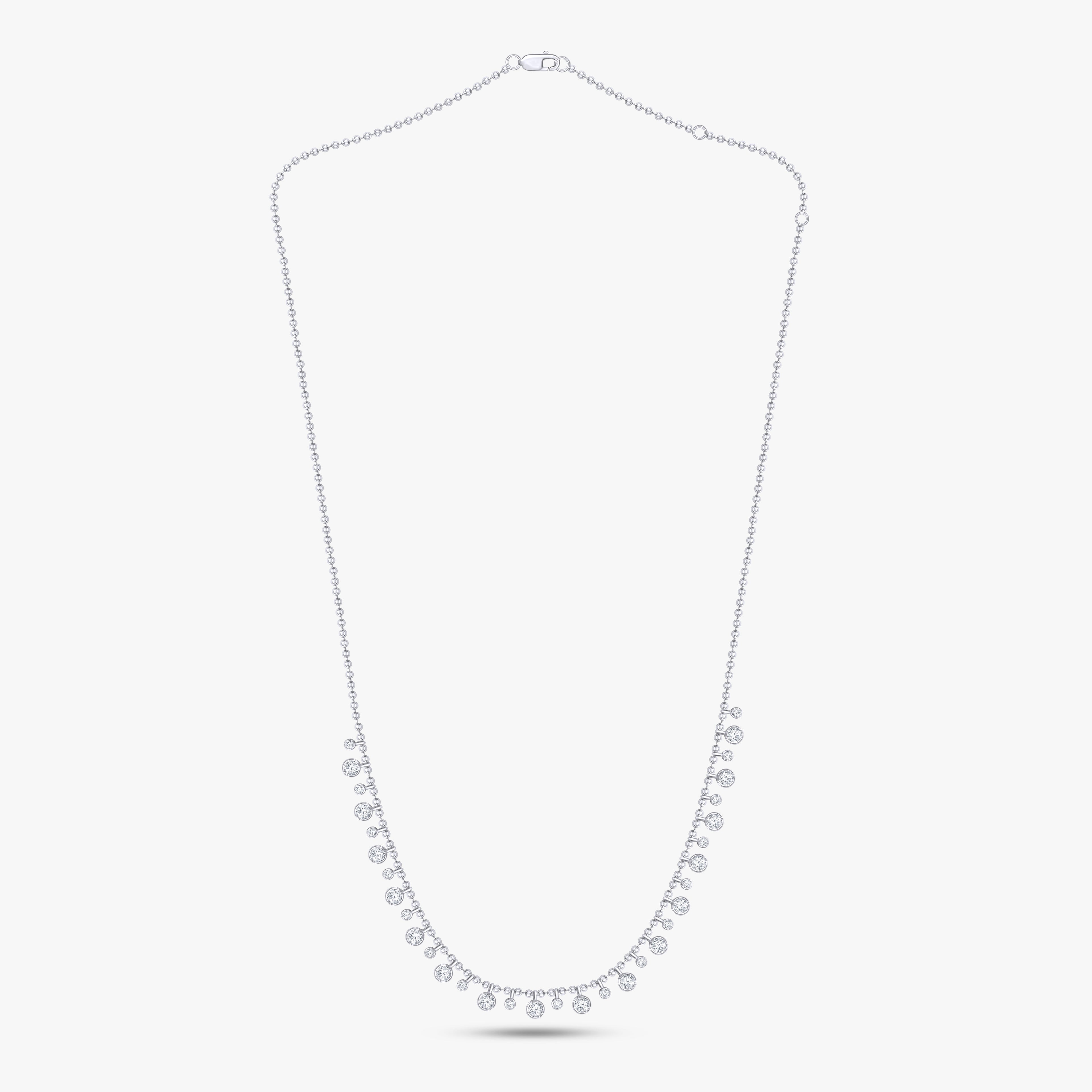 1.30 CTW Lab Grown Diamond Round Prong Set Necklace