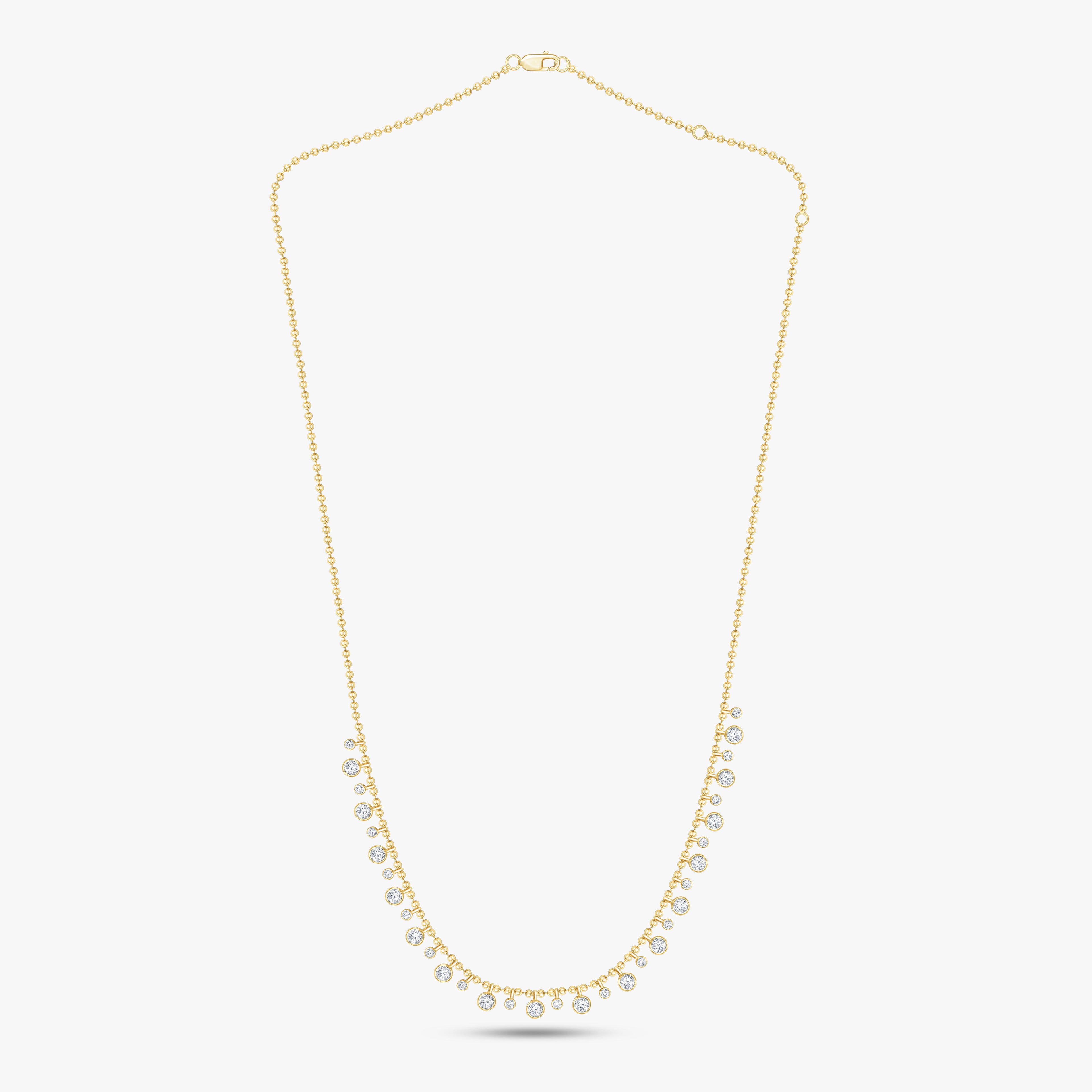 1.30 CTW Lab Grown Diamond Round Prong Set Necklace