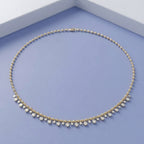 1.30 TCW Lab Grown Diamond Round Prong Set Necklace